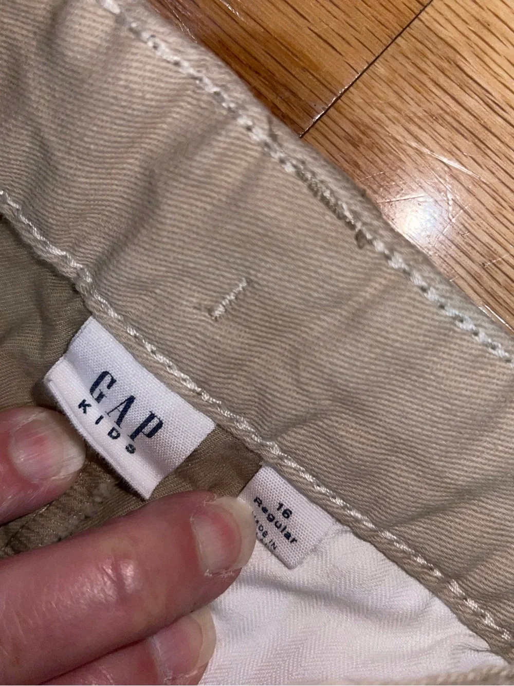GAP Kids Straight Chino Pants - Light Khaki